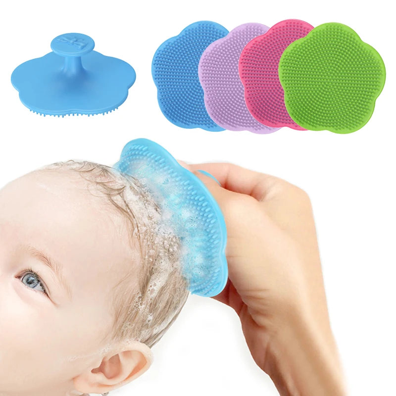 Baby Care Accessories Fetal Head Fat Comb Infant Bathing Soft Comb Newborn Hair Cleaning Supplies Infant Silicon Head Massager