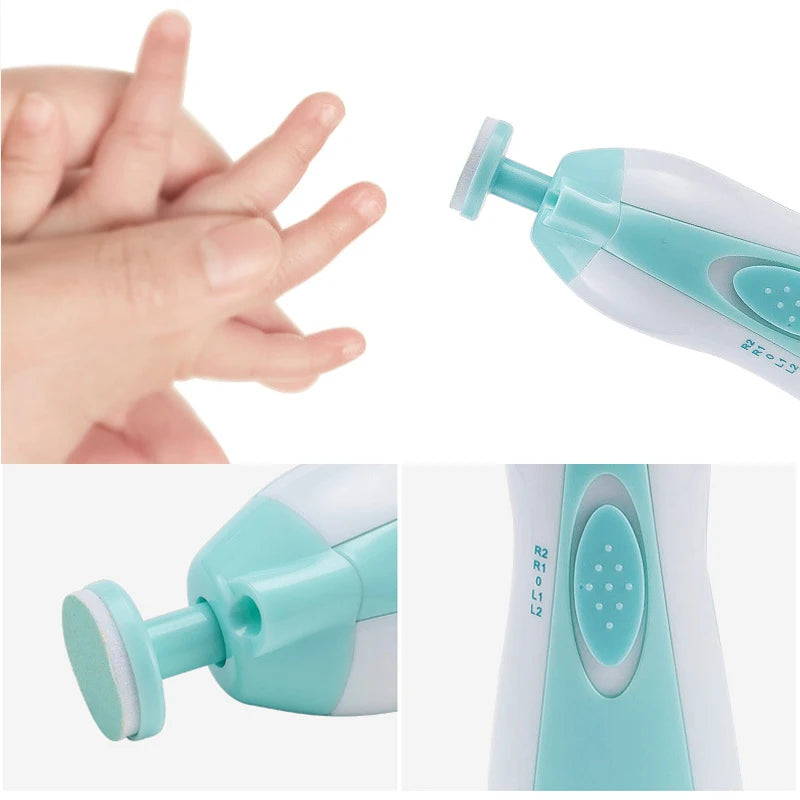 Baby Electric Nail Trimmer Kid Nail Polisher Tool Baby Care Multifunctional Fingernail Cutter Trimmer Infant Manicure Set