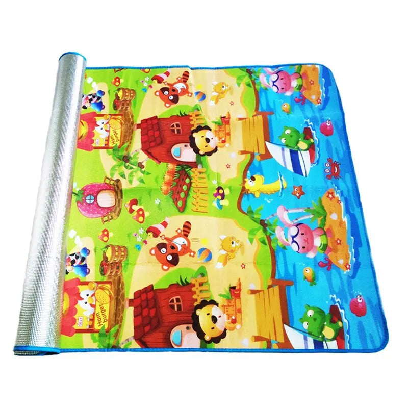 Tapete de Brincar para Bebê 180x120x0,3cm Piso Infantil - 50% OFF