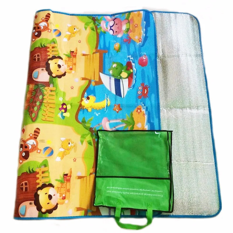 Tapete de Brincar para Bebê 180x120x0,3cm Piso Infantil - 50% OFF